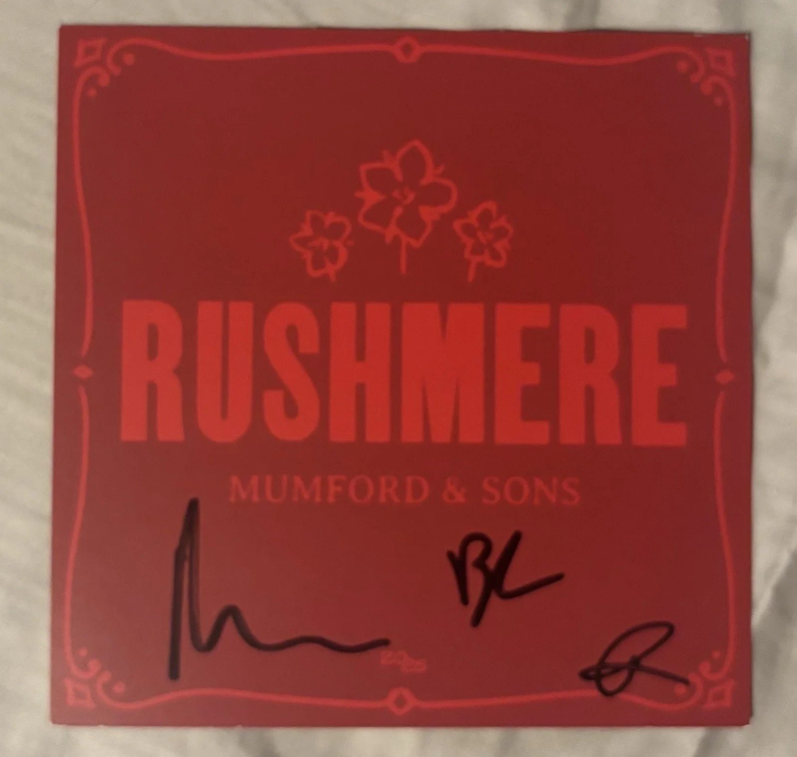 Mumford and Sons SIGNED AUTOGRAPHED RUSHMERE CD, image 2
