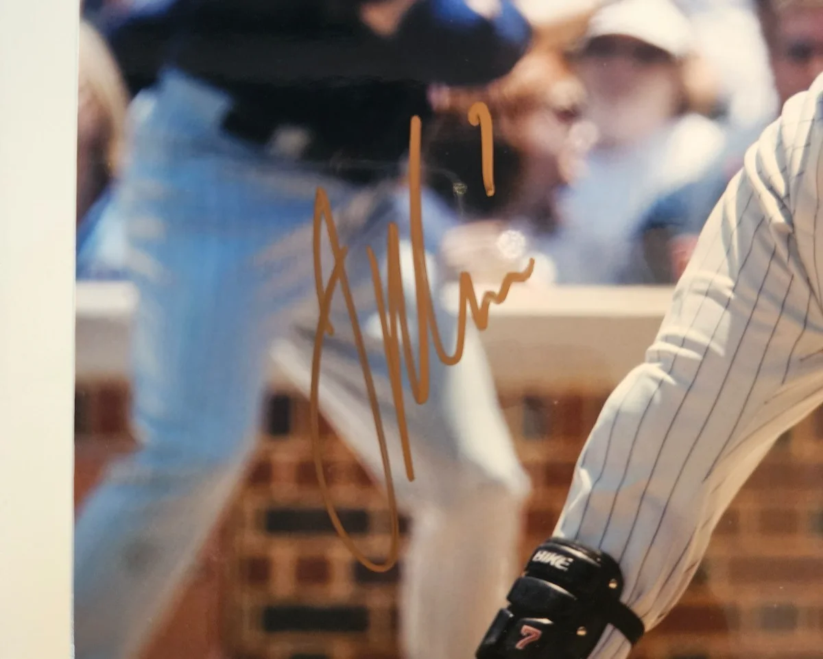Twins- Joe Mauer & Justin Morneau 8x10 autograph photos, image 2