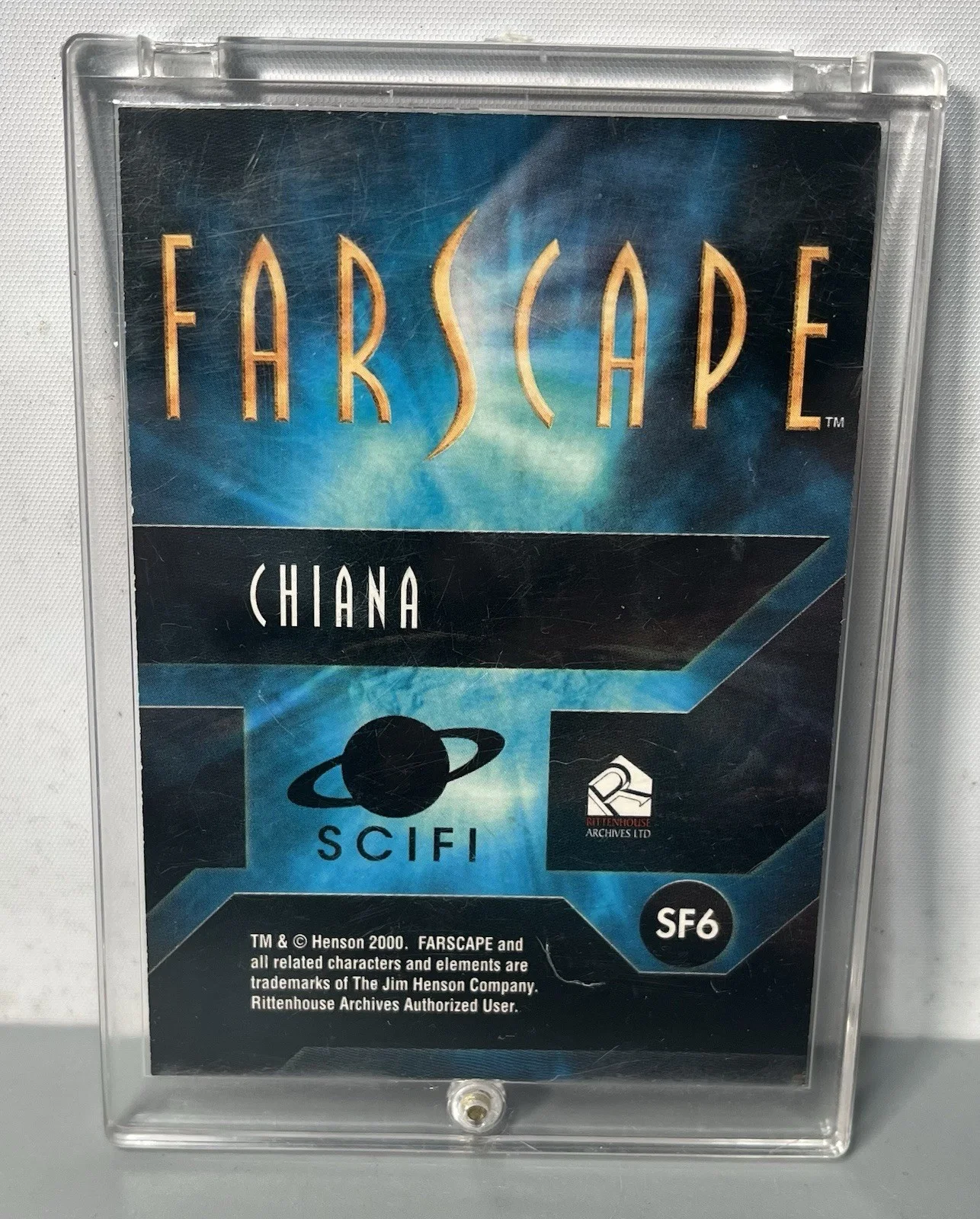 Gigi Edgley — Gigi Edgley FARSCAPE Chiana trading card Autographed SF6 Rittenhouse 2000, изображение 2
