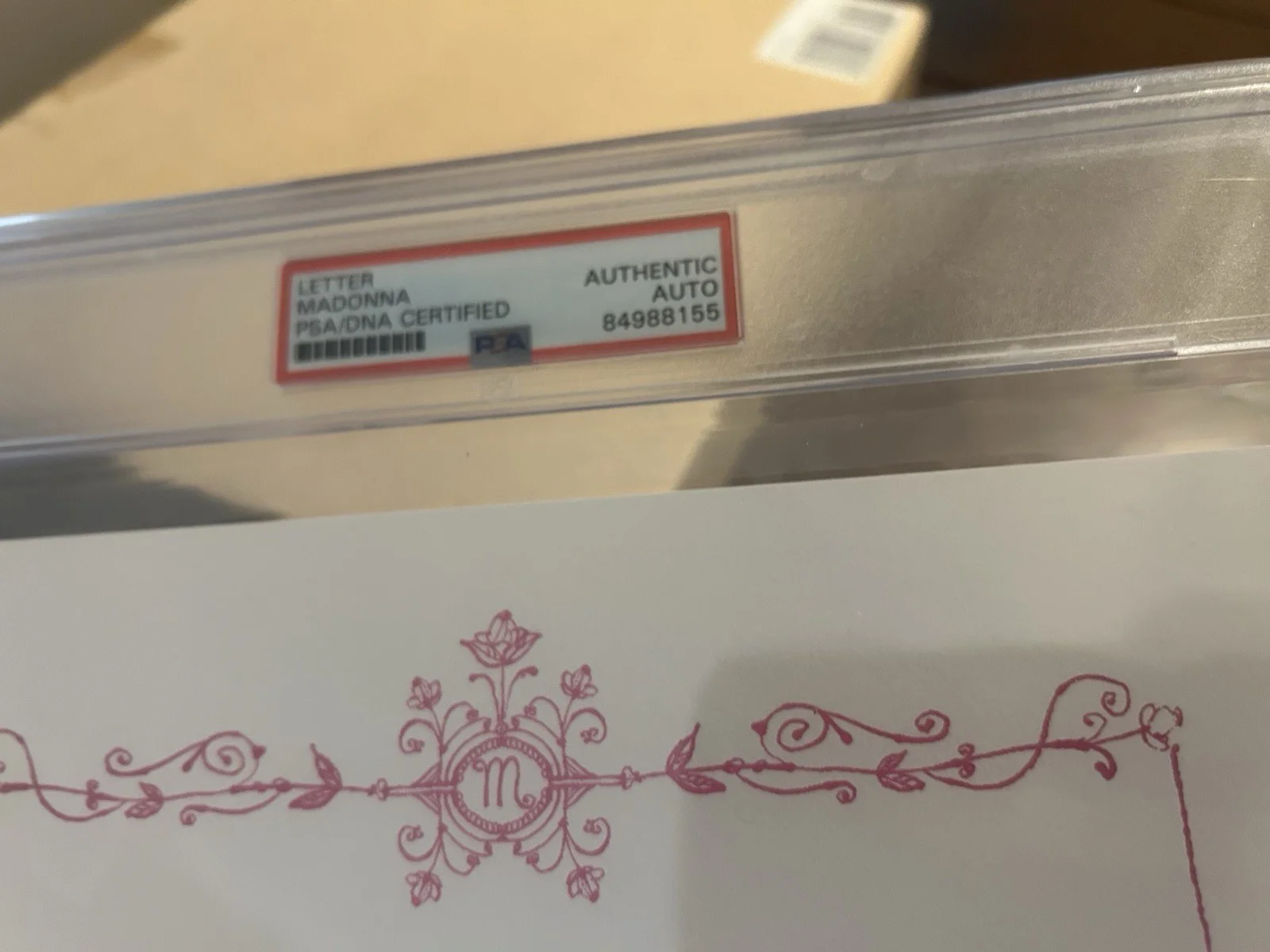 Madonna Signed Autographed The English Roses Book Letter PSA/DNA Encapsulated, изображение 2