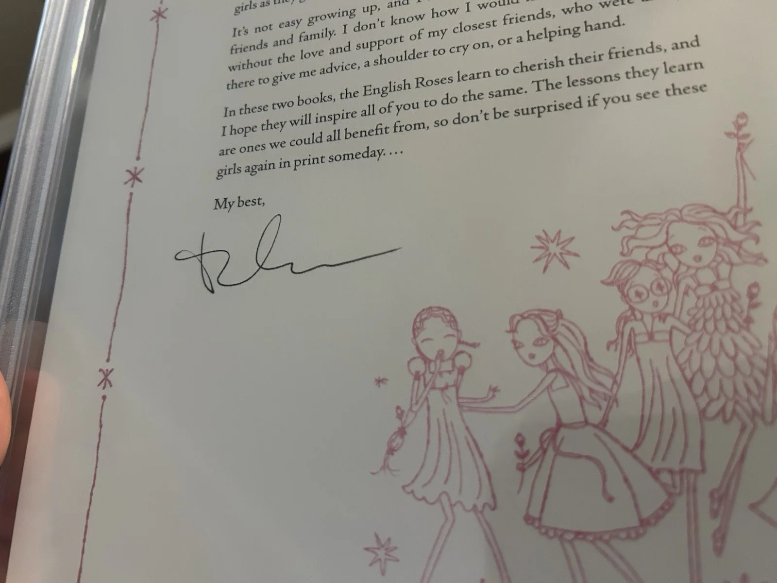 Madonna Signed Autographed The English Roses Book Letter PSA/DNA Encapsulated, изображение 4