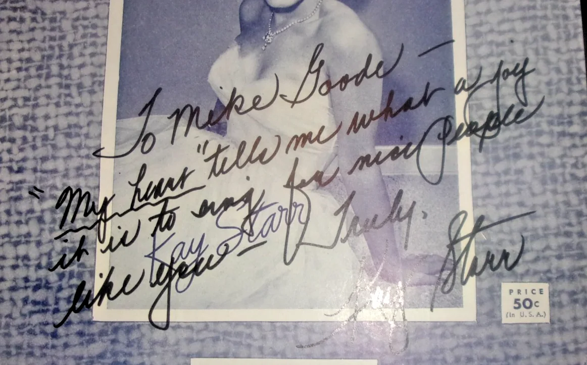 Kay Starr Jazz Pop and Country singer signed sheet music My Heart Reminds Me, изображение 2