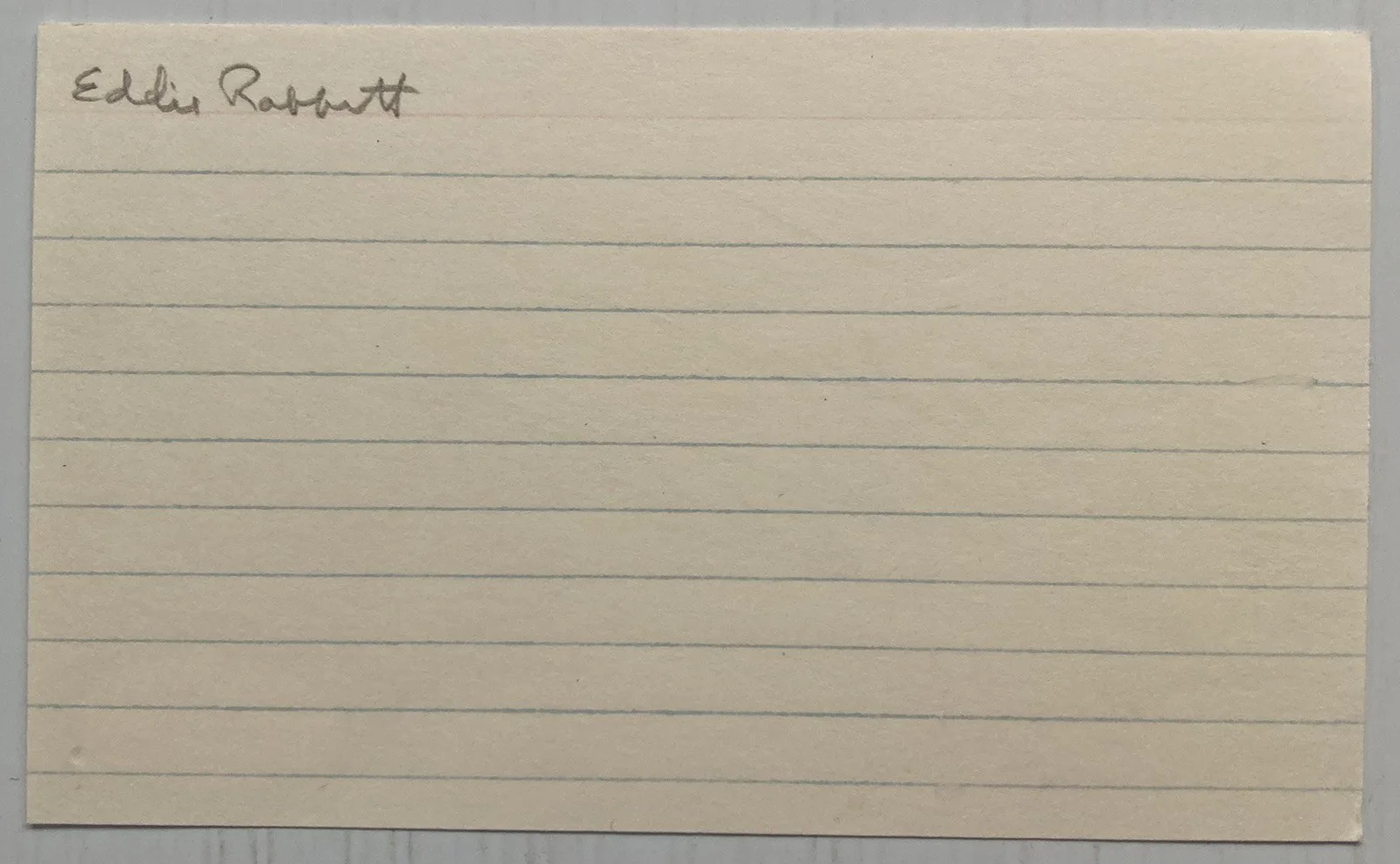 Singer Eddie Rabbitt Signed Autograph 3x5 Index Card - JSA Cert - FREE S&H!, изображение 3