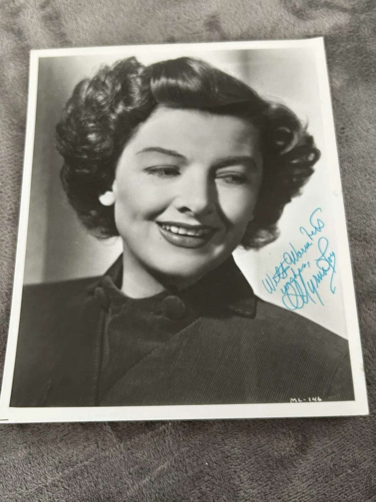 Myrna Loy — Myrna Loy Signed Autographed Photo With COA The Thin Man Mr Blandings