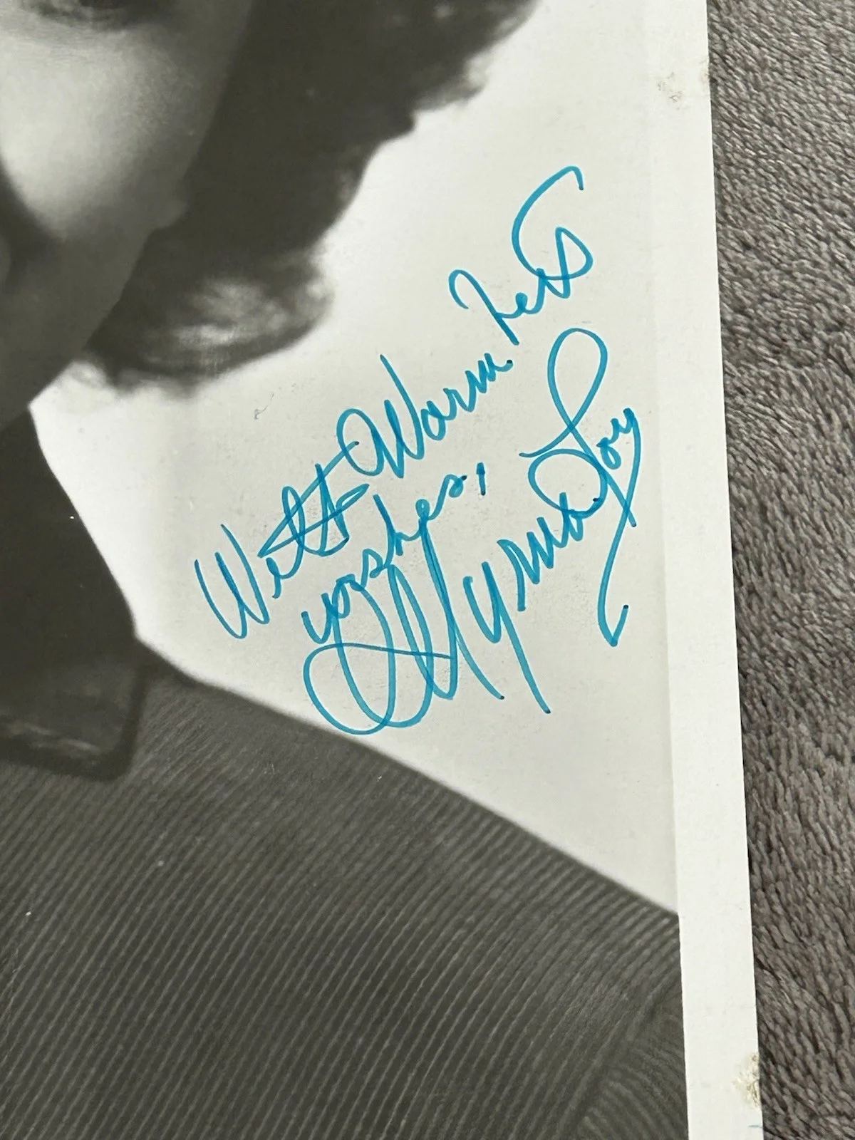 Myrna Loy — Myrna Loy Signed Autographed Photo With COA The Thin Man Mr Blandings, image 2