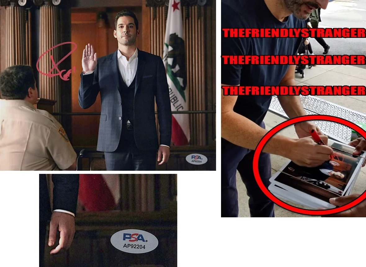 Tom Ellis — Tom Ellis signed "LUCIFER" 8x10 Photo EXACT PROOF f CIA Auto SEXY Hot PSA COA