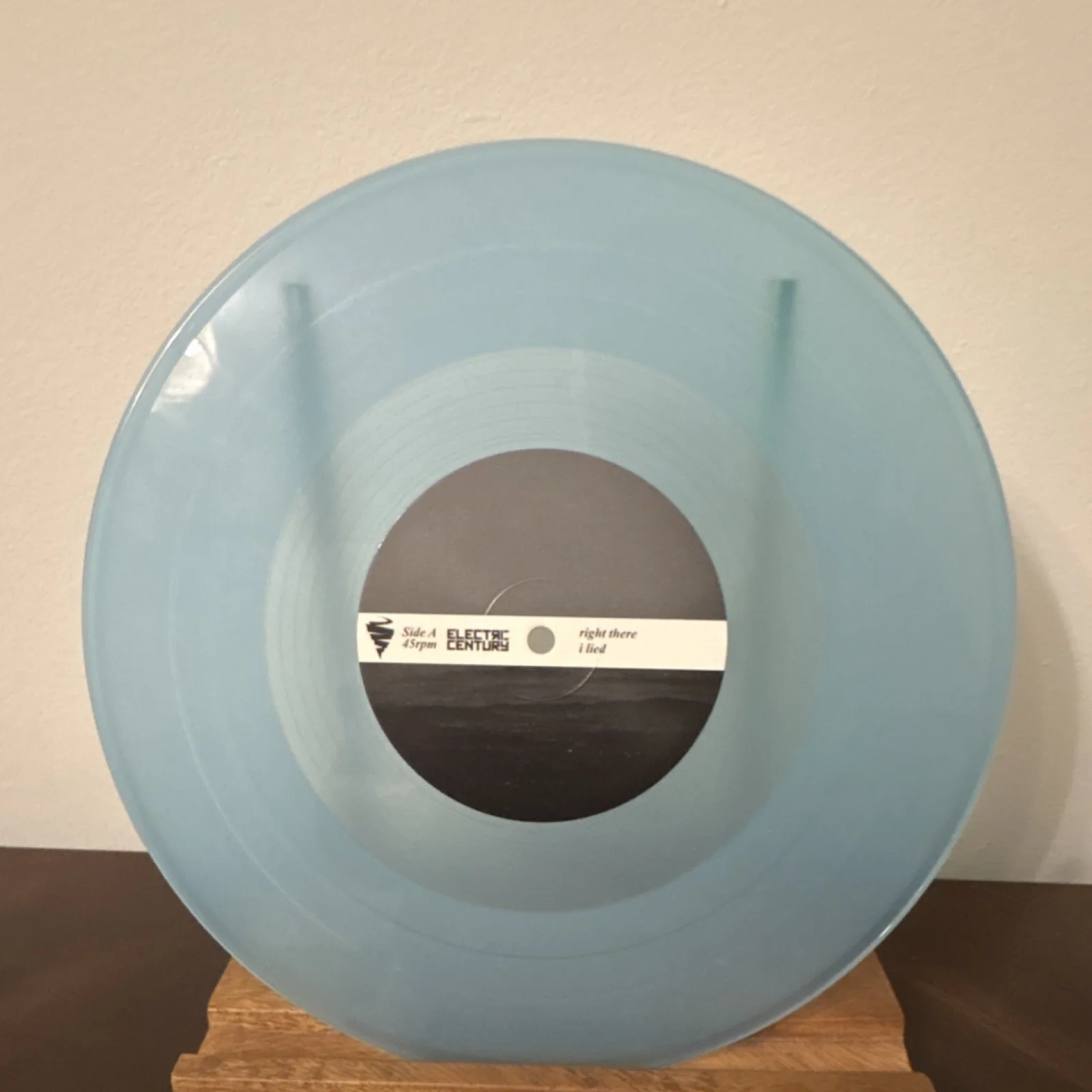 Electric Century Autographed Blue Vinyl Record, image 4