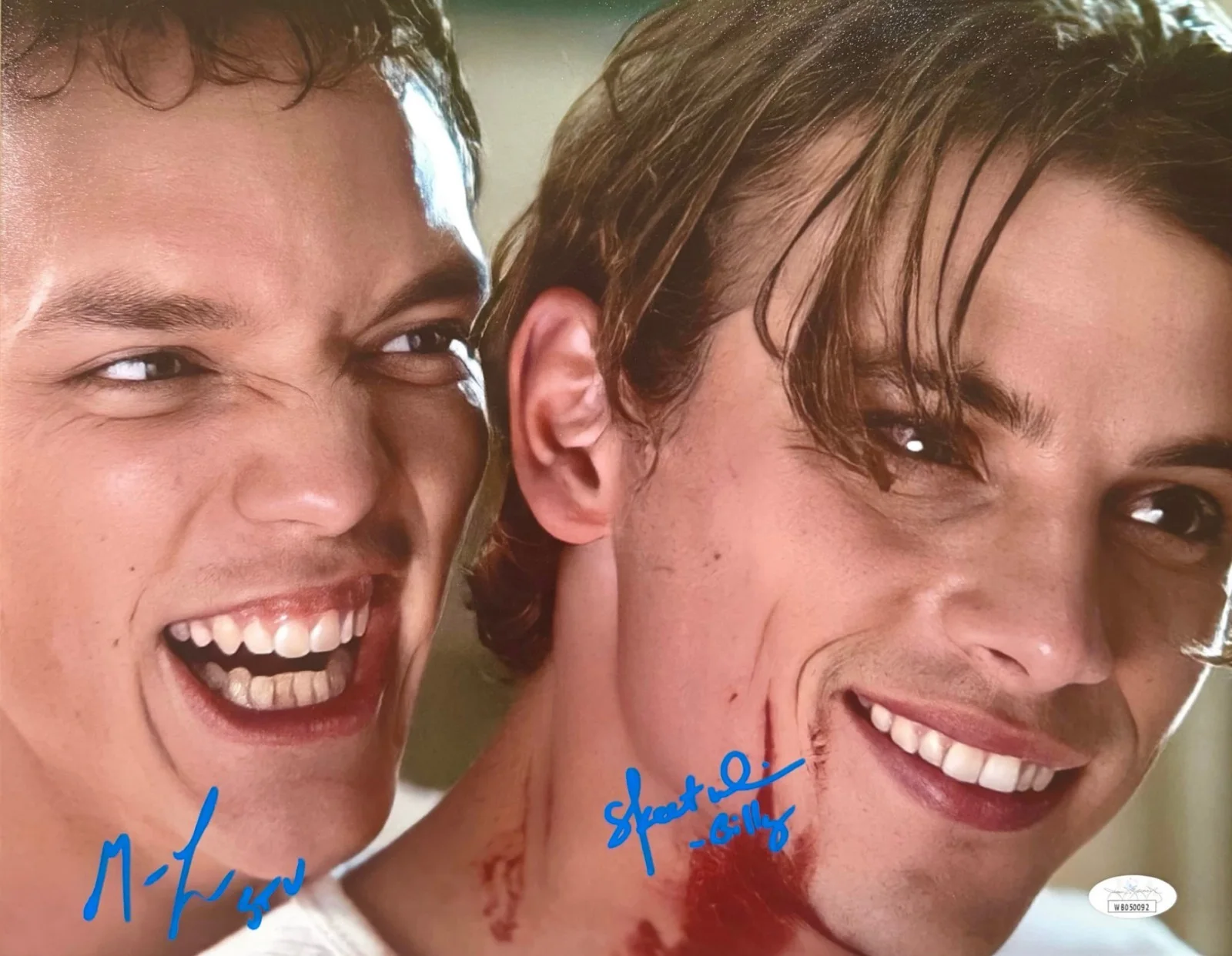 Matthew Lillard & Skeet Ulrich — Matthew Lillard & Skeet Ulrich Signed 11x14 Photo Scream Autograph JSA COA