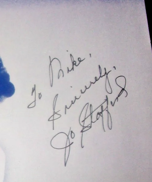 Jo Stafford singer actress signed sheet music No Other Love, изображение 2