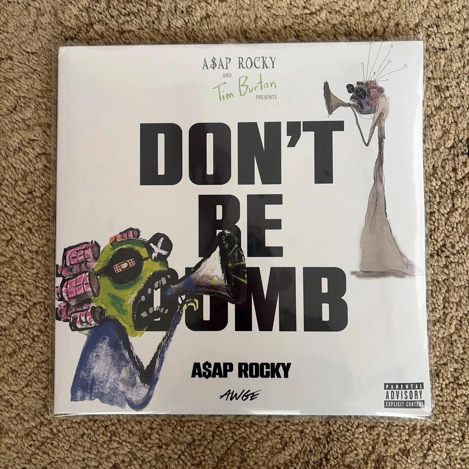 A$AP Rocky & Tim Burton Signed Don't Be Dumb GR1M Variant, image 3