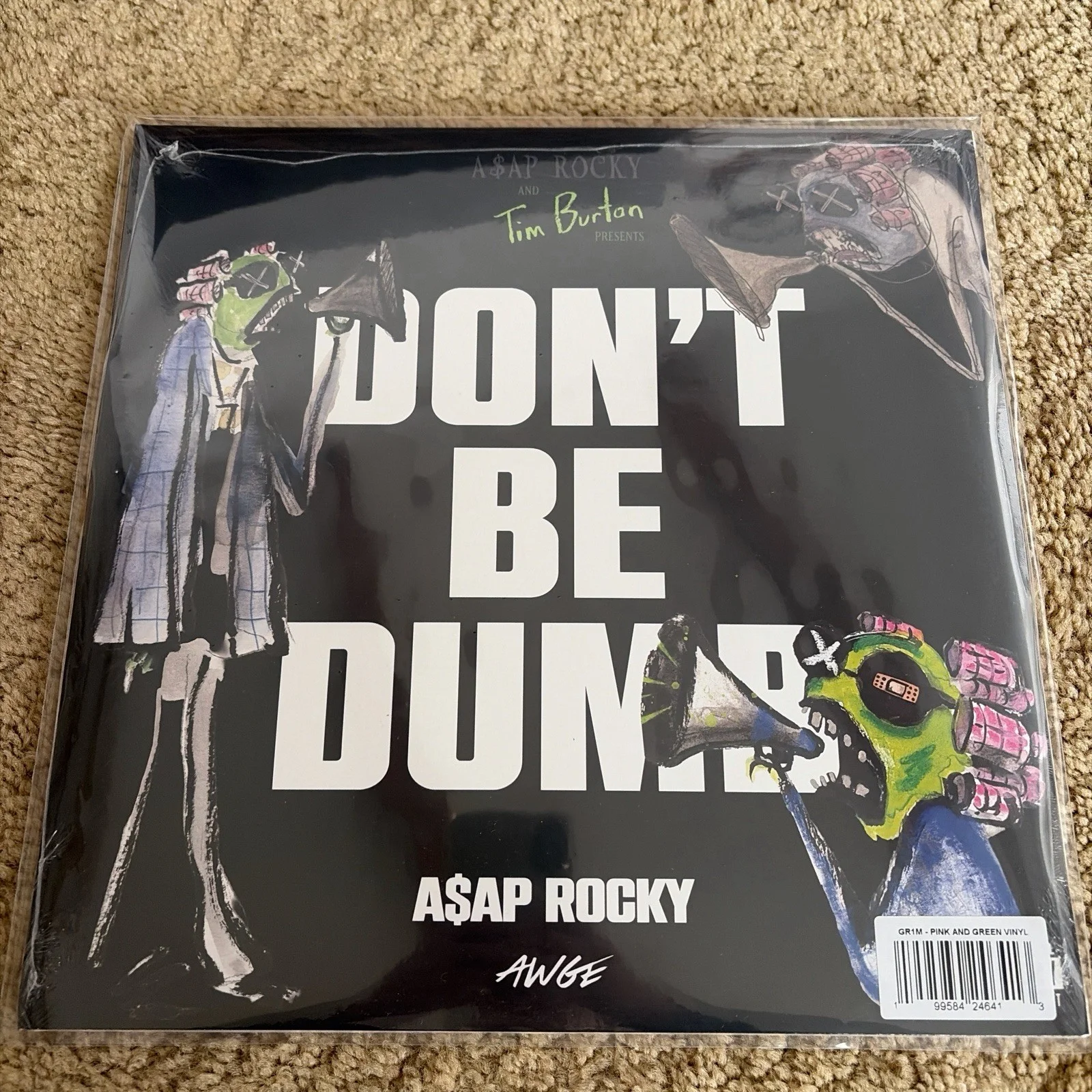 A$AP Rocky & Tim Burton Signed Don't Be Dumb GR1M Variant, image 4