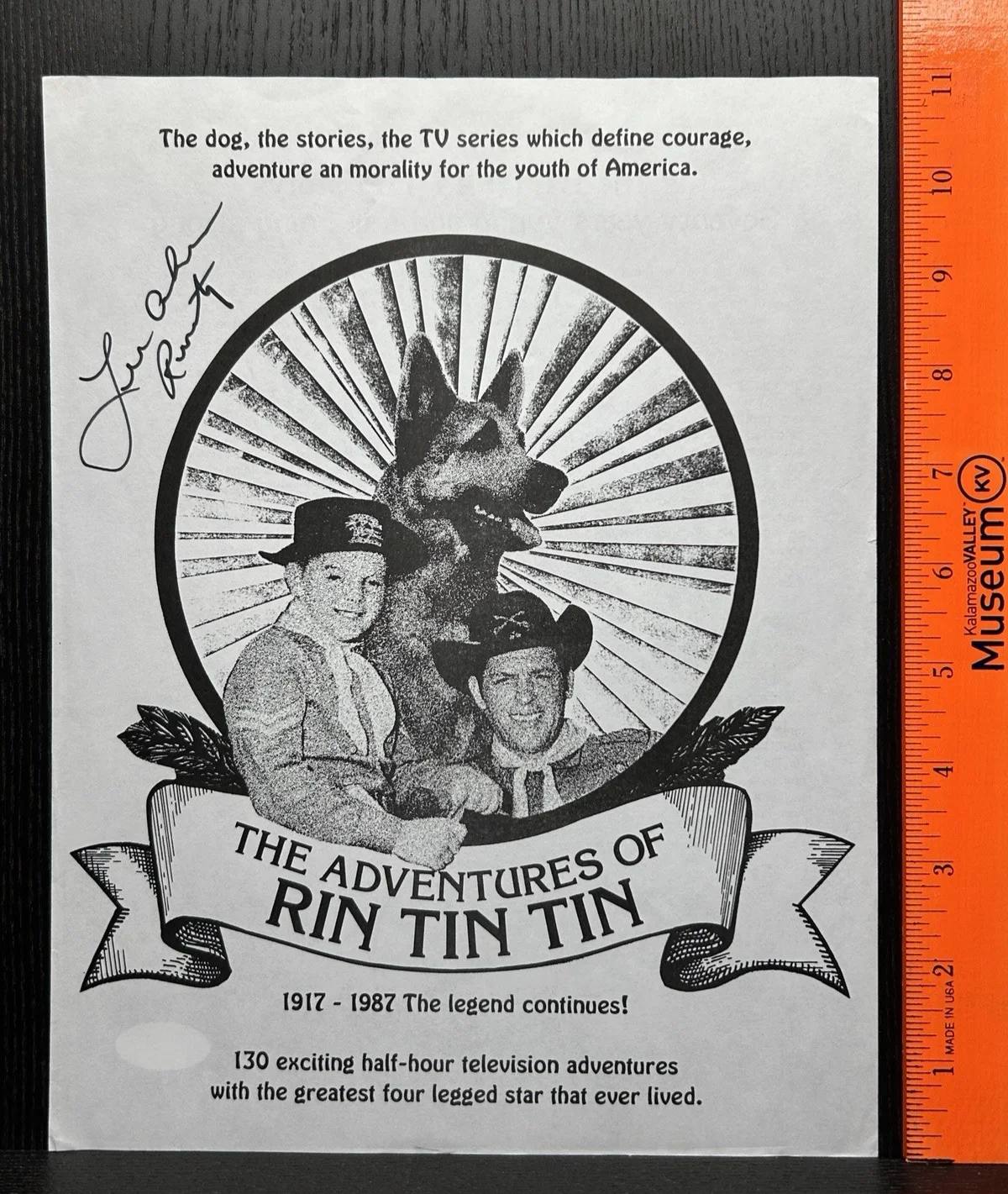 Lee Aaker — LEE AAKER HAND SIGNED PROMO PAGE * JSA COA Autograph * ADVENTURES OF RIN TIN TIN, image 2