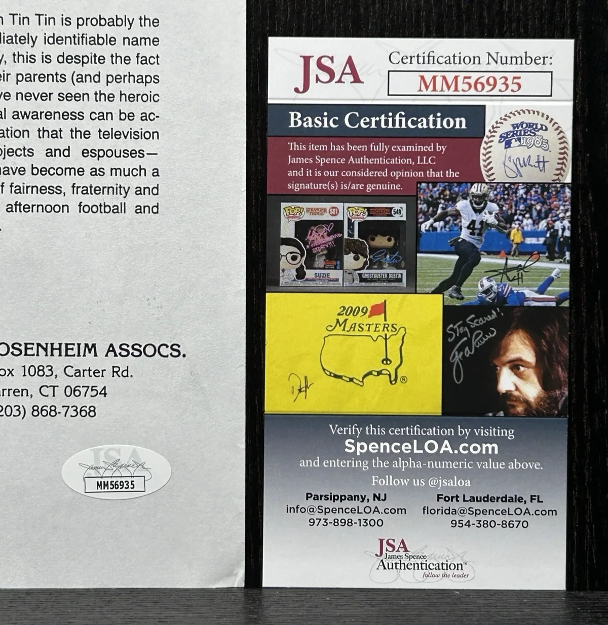 Lee Aaker — LEE AAKER HAND SIGNED PROMO PAGE * JSA COA Autograph * ADVENTURES OF RIN TIN TIN, image 5