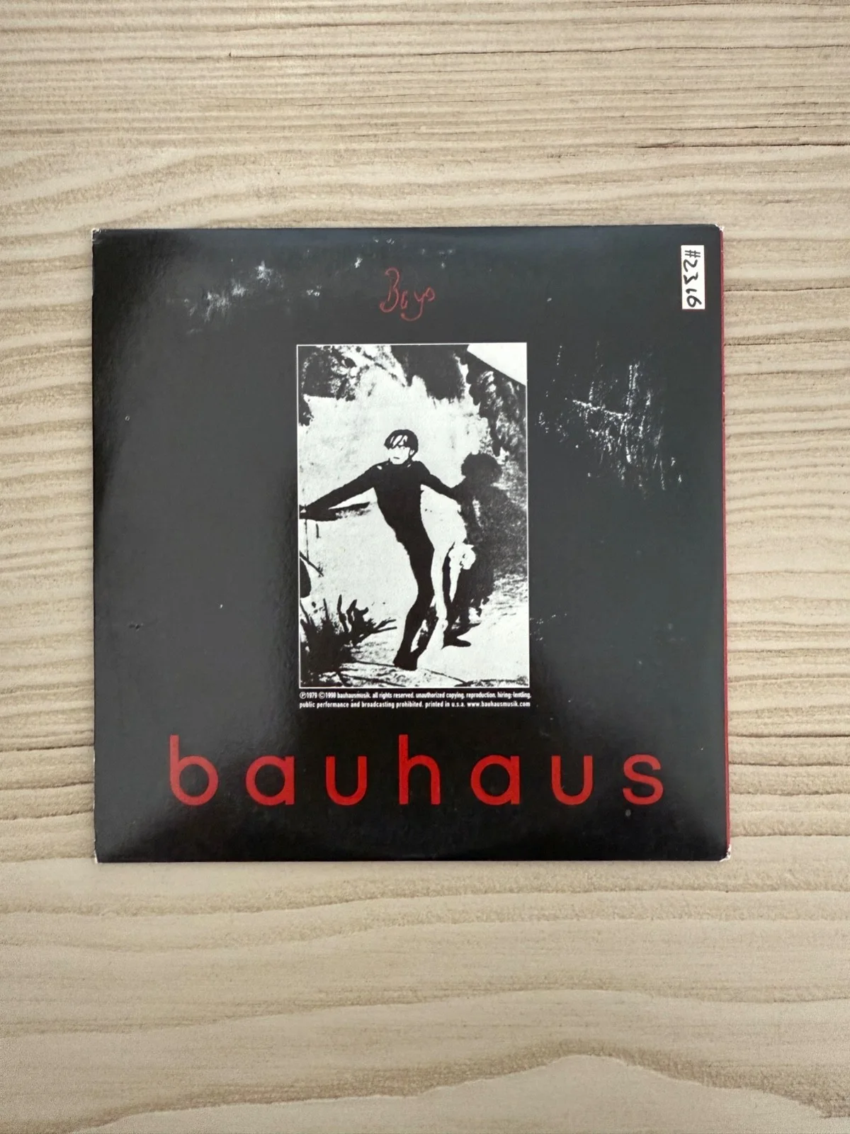 Bauhaus : Bela Lugosi's Dead CD fully signed / autographed ( Peter Murphy Lp ), image 2