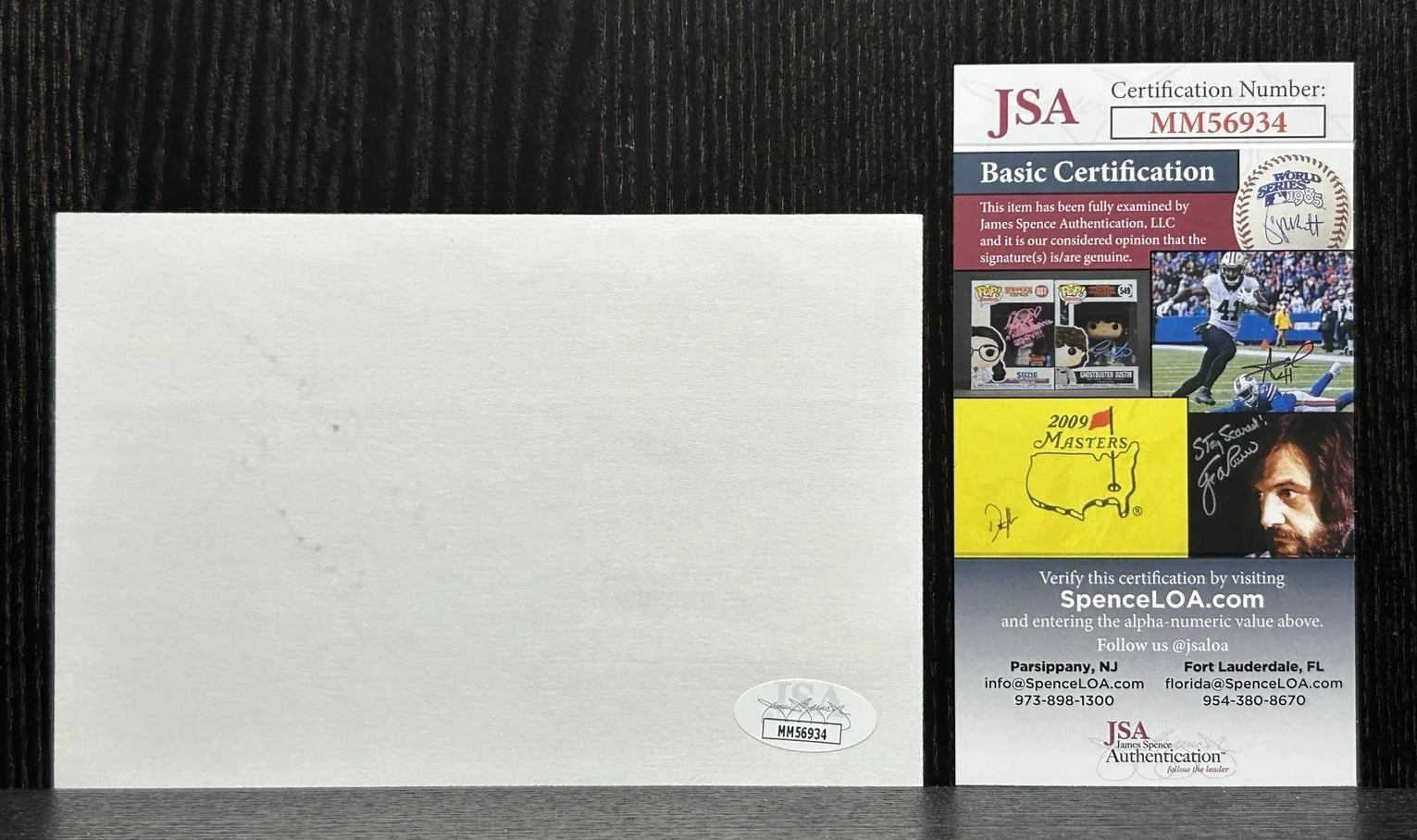 Lee Aaker — *** LEE AAKER HAND SIGNED CARD *** JSA COA Autograph * "RUSTY" in RIN TIN TIN, image 4