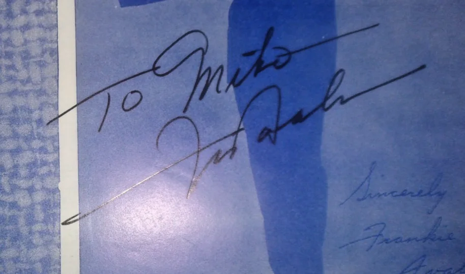 Frankie Avalon actor singer Grease signed sheet music Swingin on a Rainbow, image 3