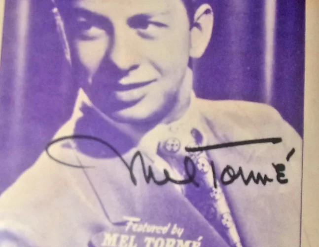 Mel Torme singer actor 2x Grammy Award winner signed sheet music Careless Hands, image 2