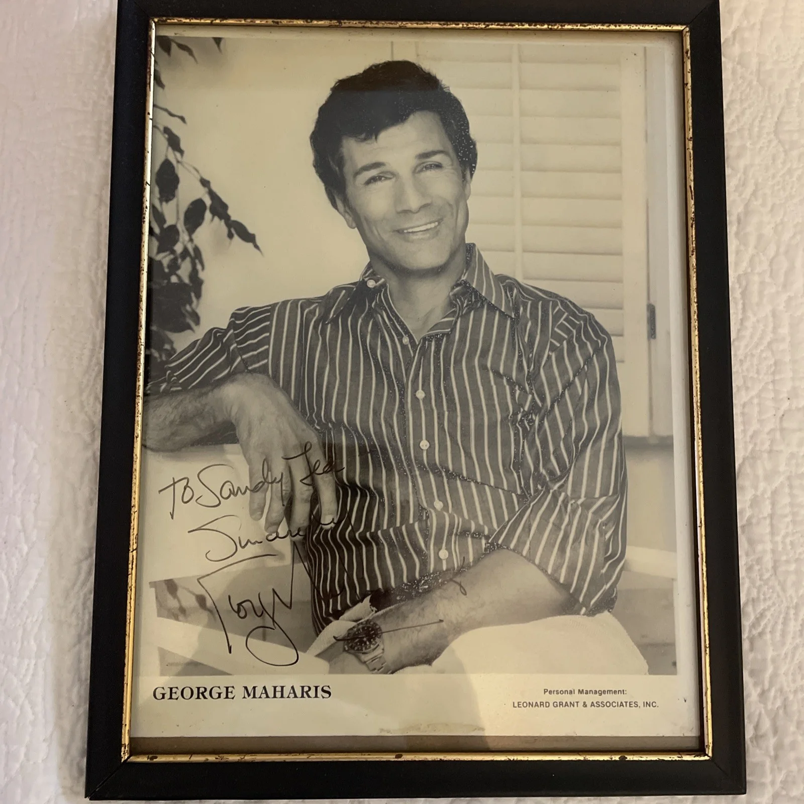 George Maharis — George Maharis SIGNED Autograph Photo 8x10 Movie Actor Film Signed
