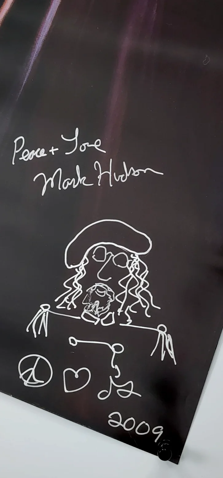 Mark Hudson Poster Autographed 2009 Album promo 18x24 RARE, изображение 4