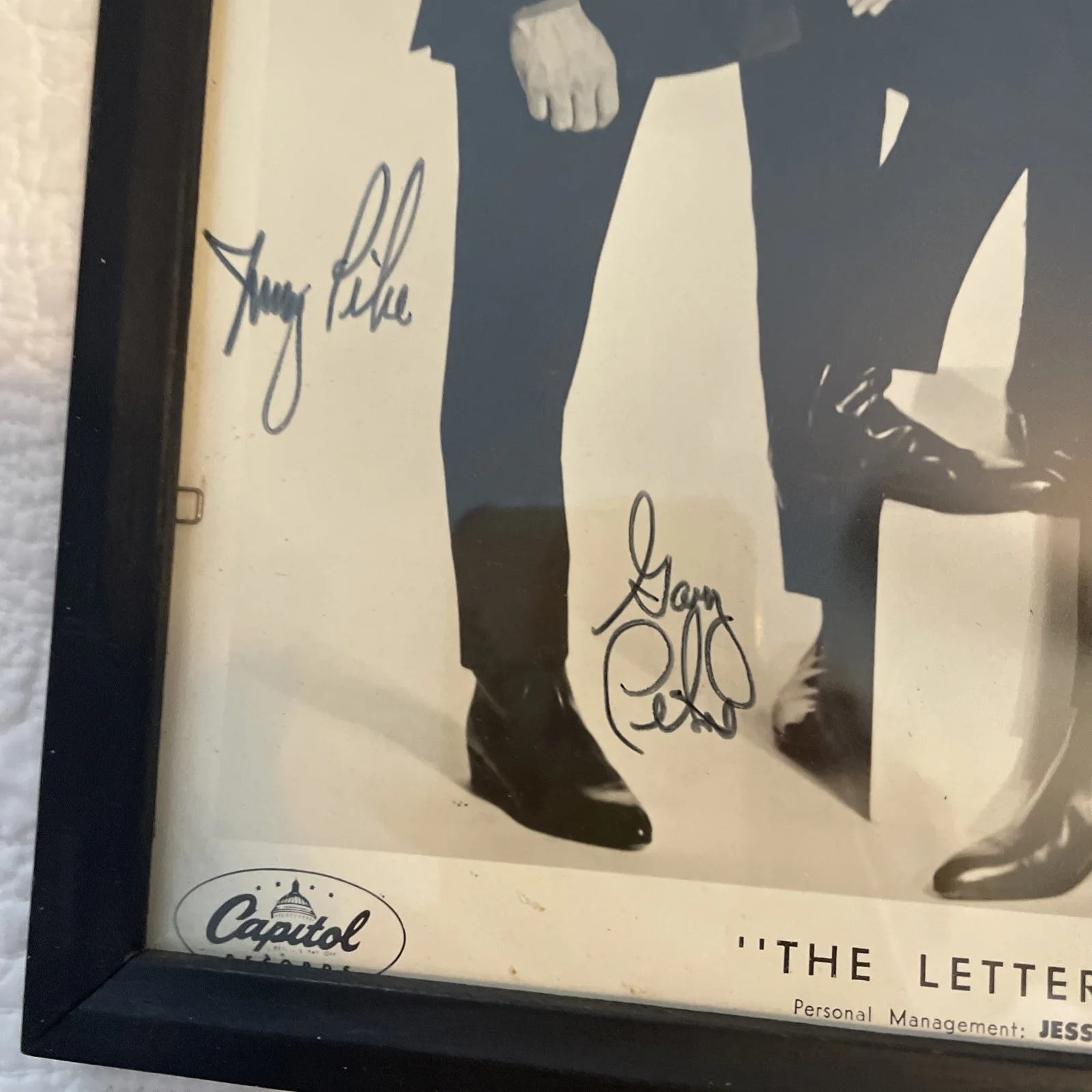 The Lettermen Vintage Photo Autographed, image 4