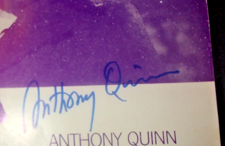 Anthony Quinn 2x Oscar winner signed sheet music Theme from Zorba the Greek, изображение 2