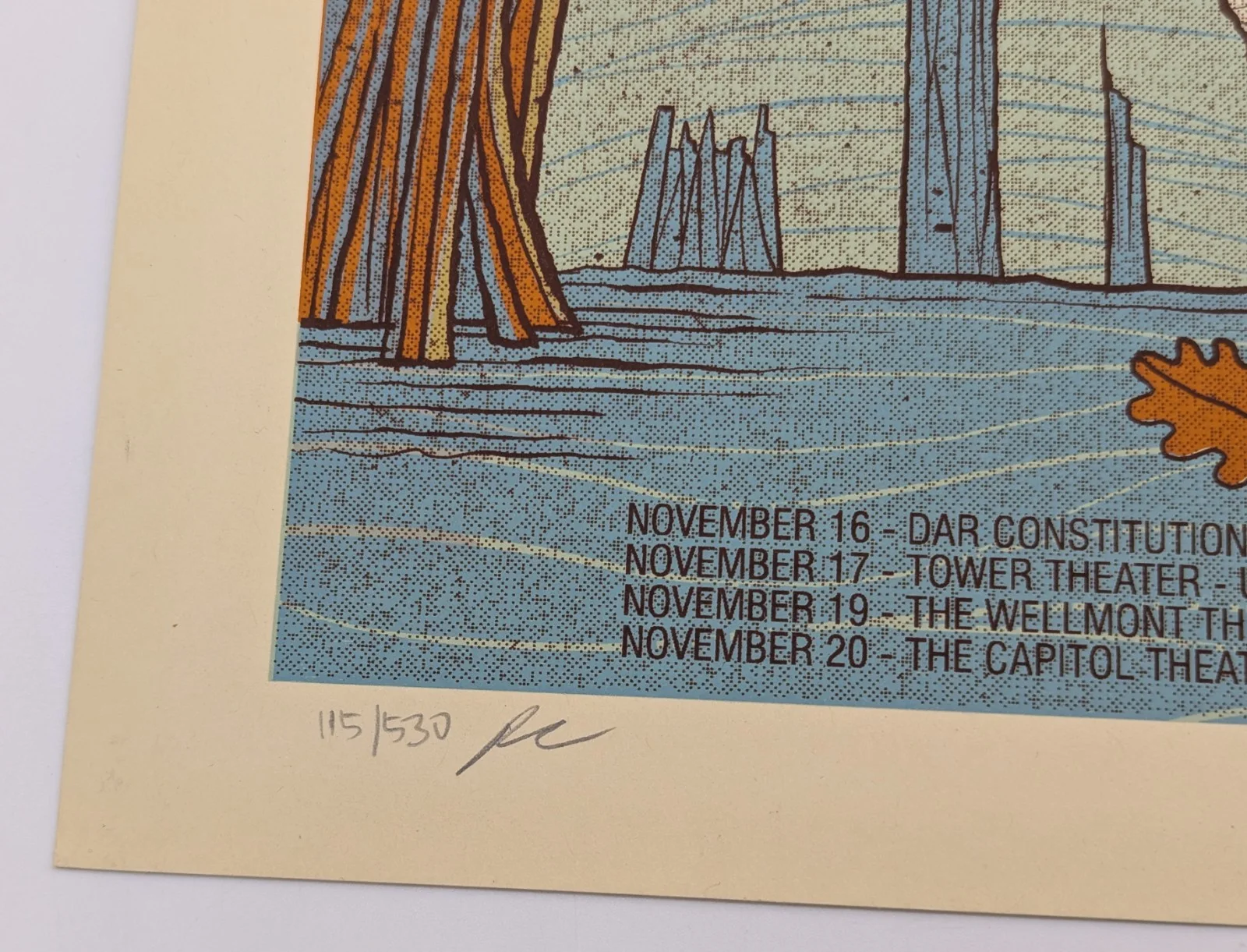 2012 Ray LaMontagne AUTOGRAPHED Tour Poster Methane Studios, image 2
