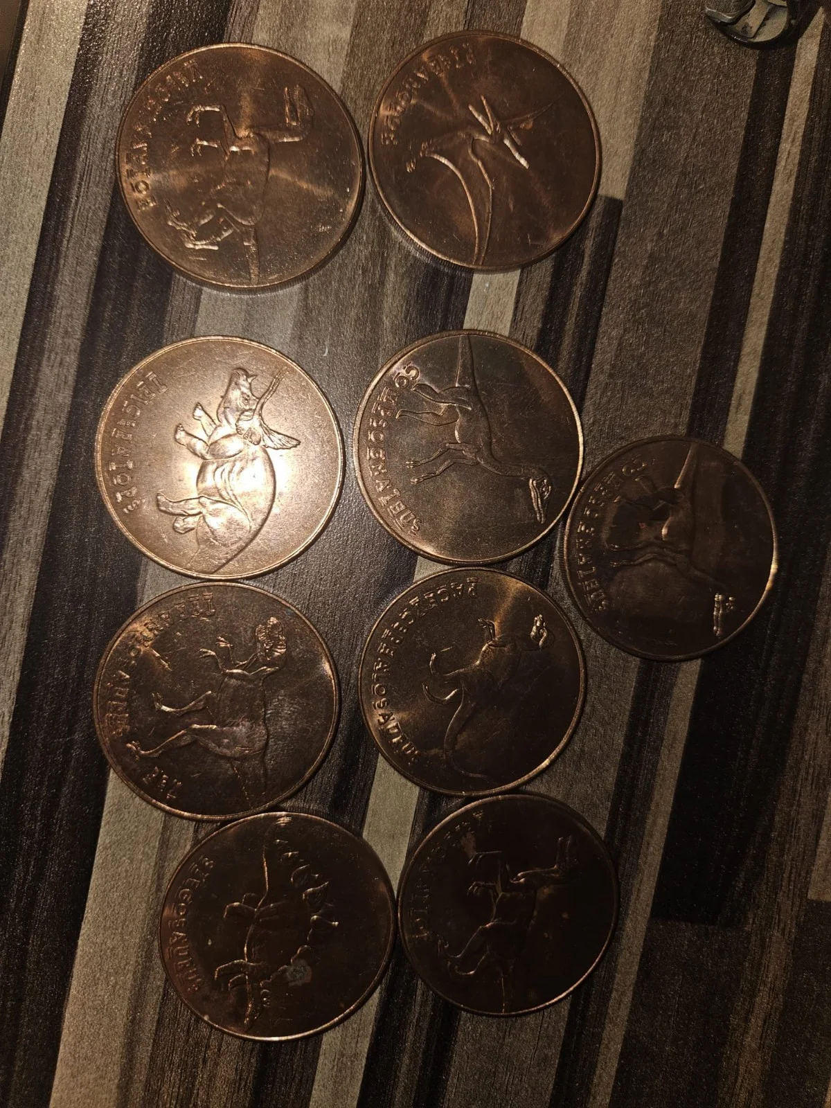 tetley world coins 9 pcs, image 2