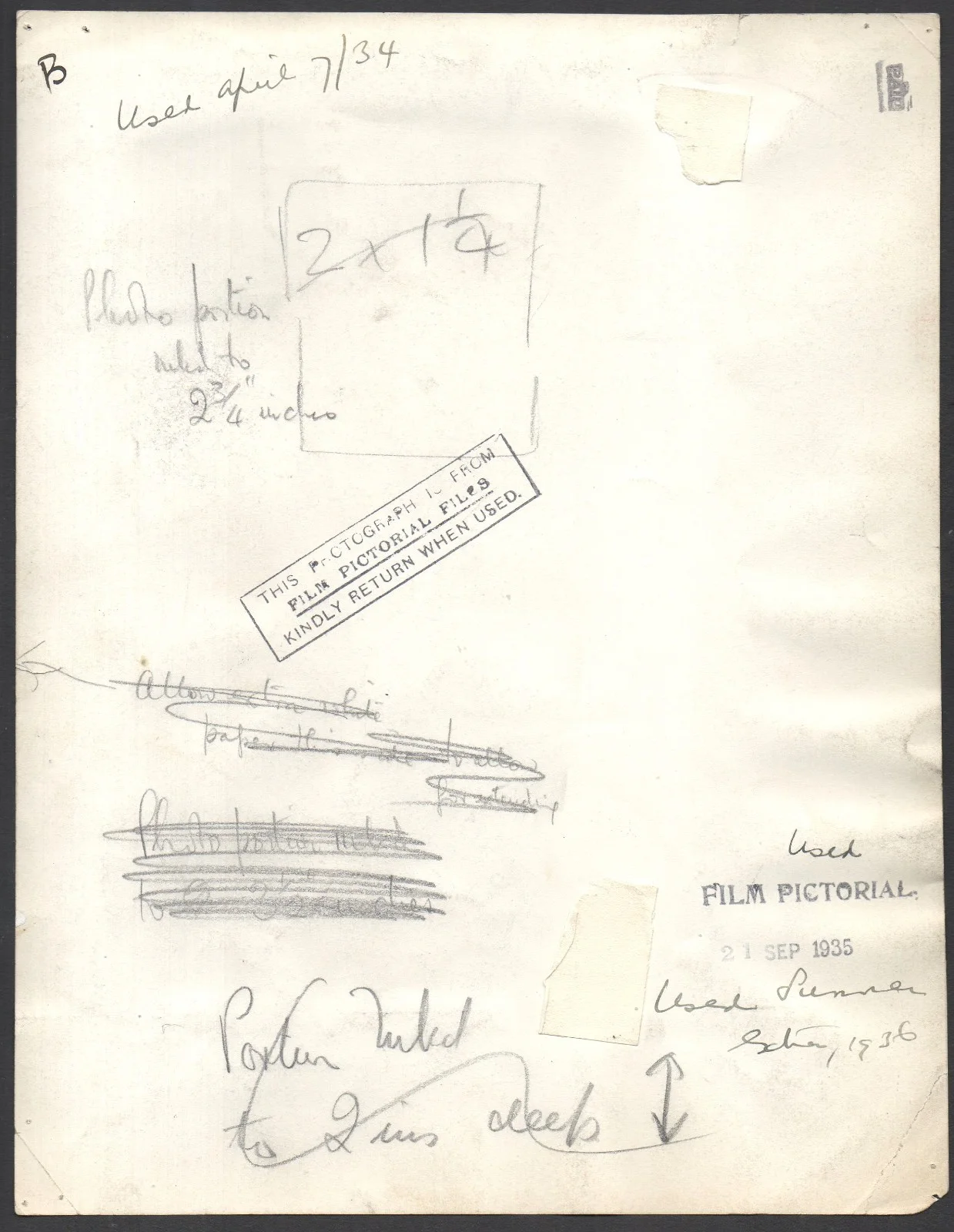 CLAUDE HULBERT 1934 10x8 ORIGINAL PORTRAIT #33, image 2