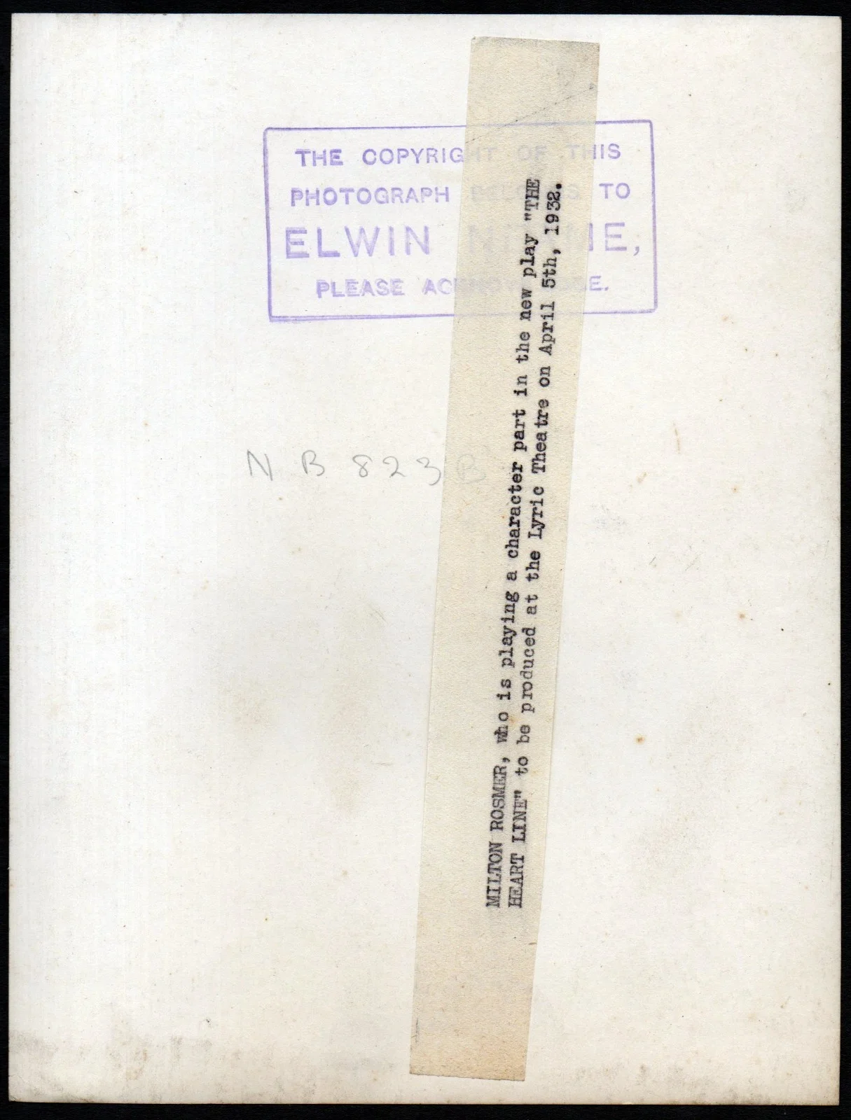 MILTON ROSMER 1932 Elwin Neame DELUXE PORTRAIT, image 2