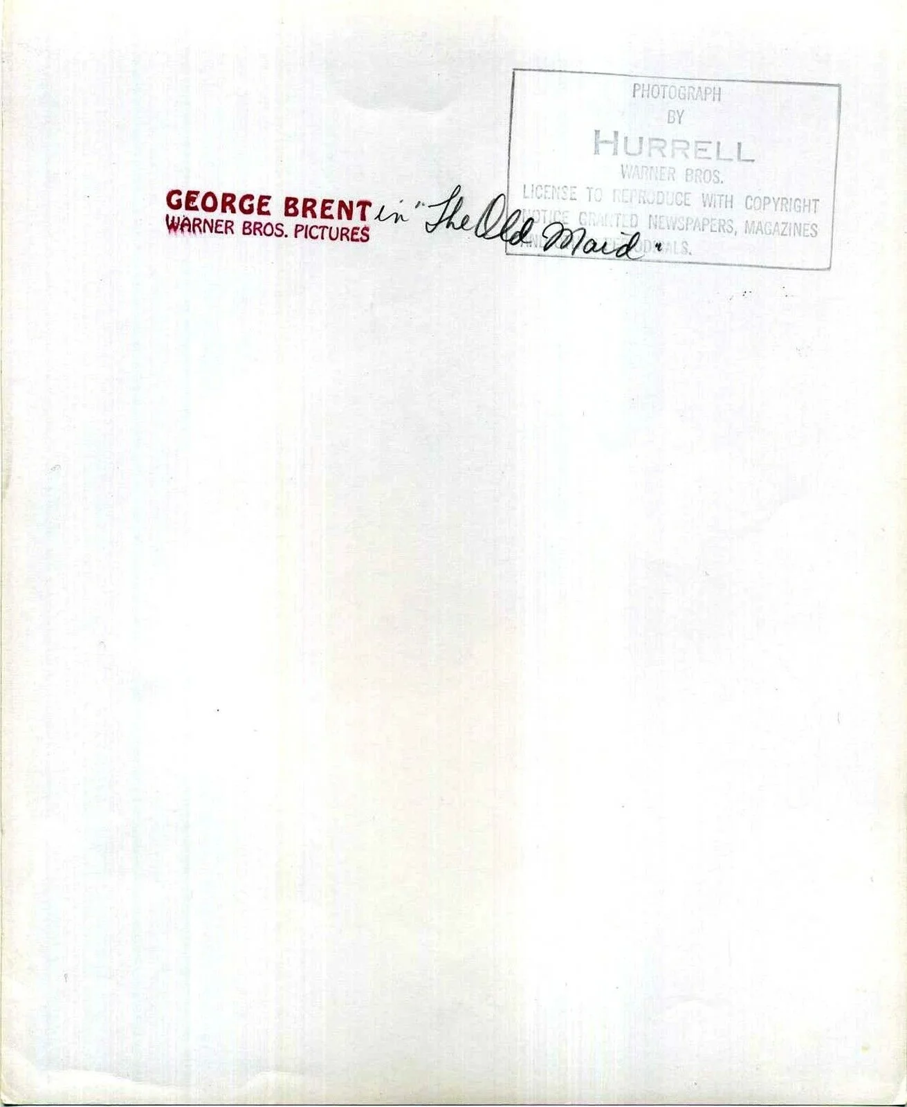 GEORGE BRENT 10x8 George Hurrell PORTRAIT, изображение 2