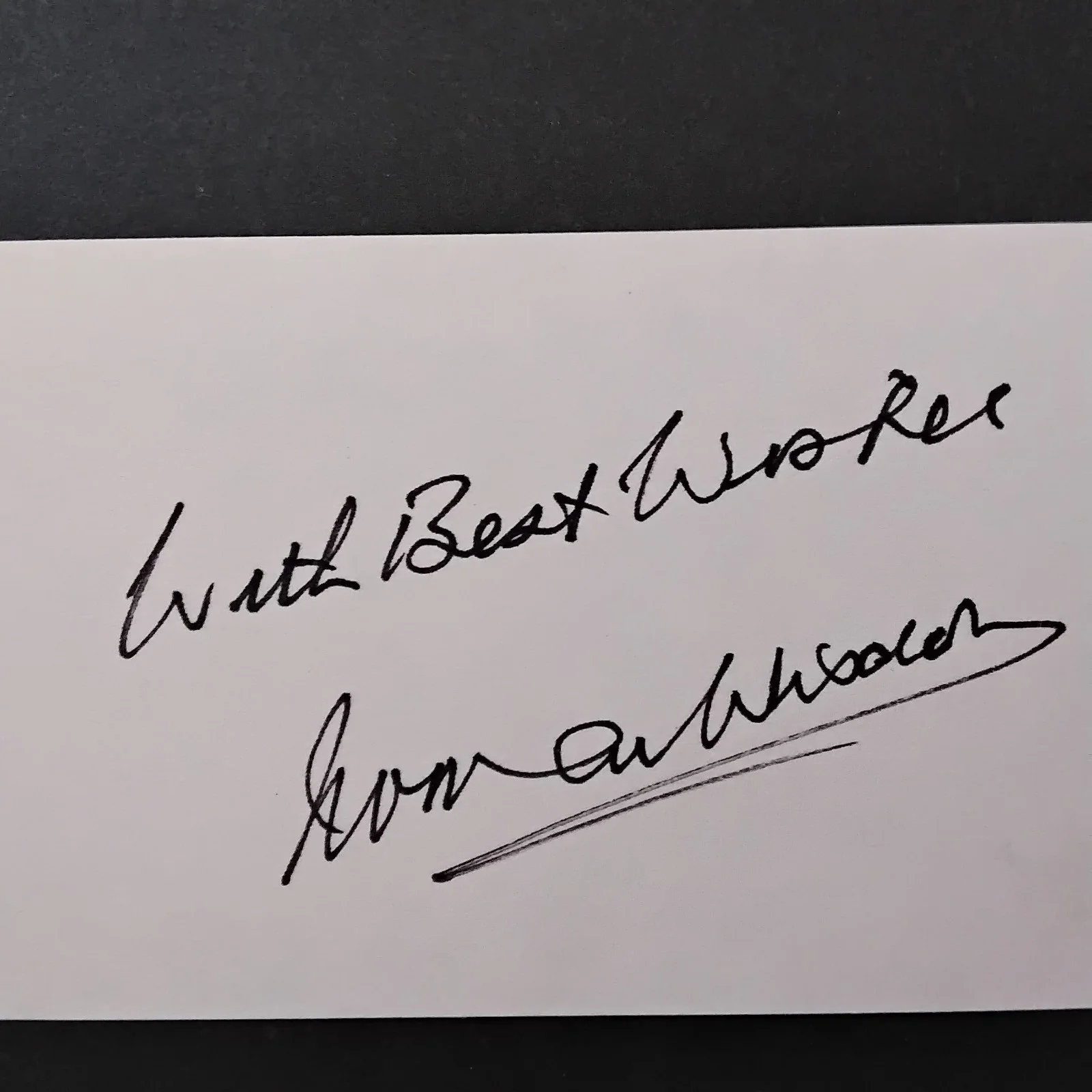 Norman Wisdom SIGNED Card Photo 50s Movie Actor Norman Pitkin Trouble in Store, изображение 3