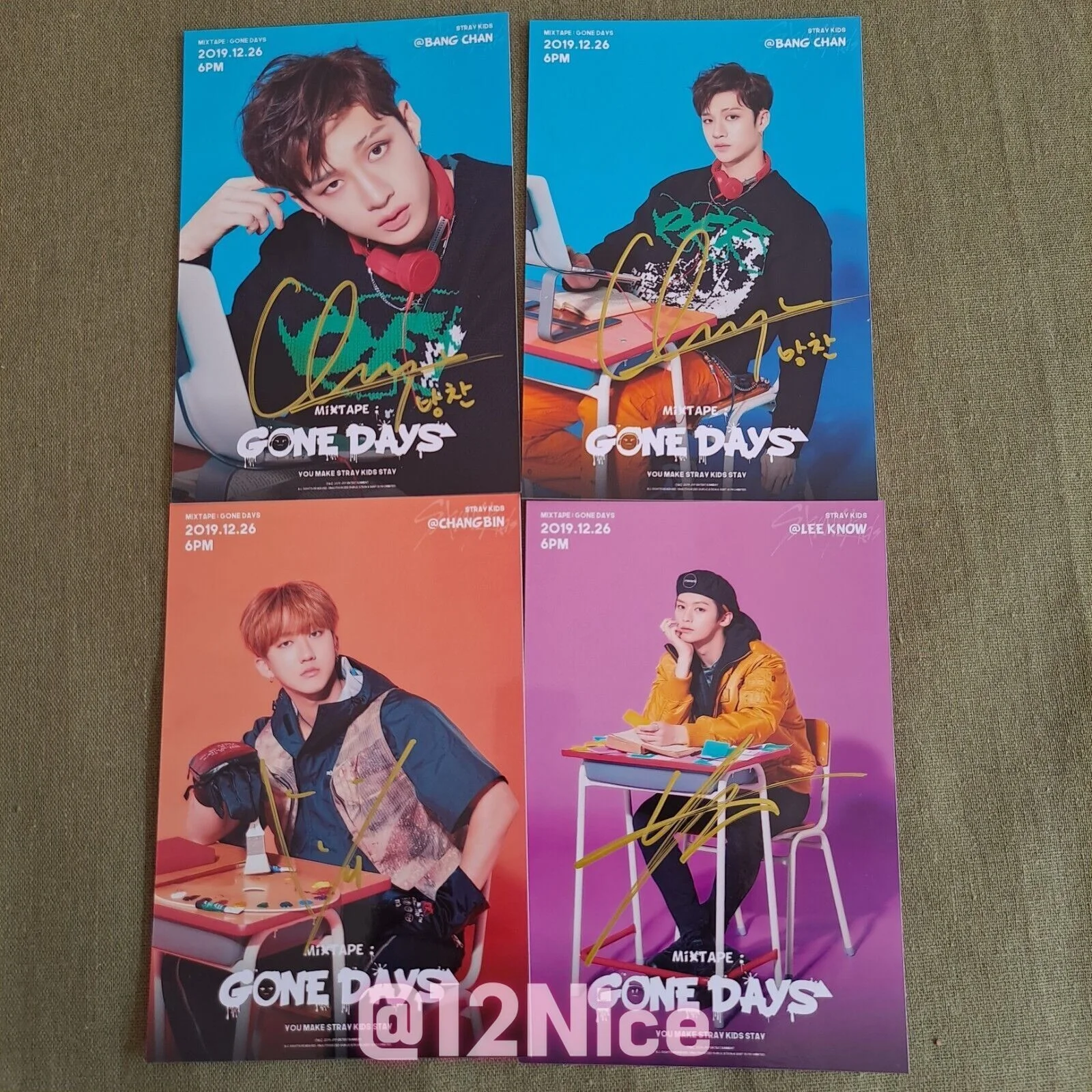 Stray Kids LEE KNOW FELIX HAN Photo Gone Days 4*6 K-POP Collection 2020, image 2