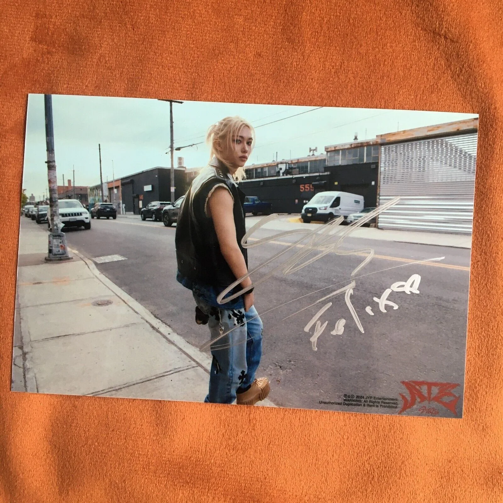 Stray Kids FELIX Felix Photo ATE Autographed Signed K-POP Collection 2024, изображение 4