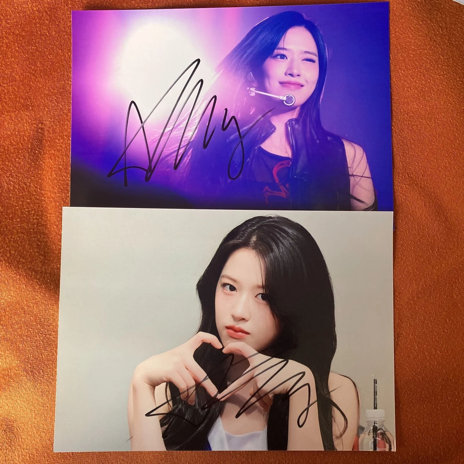IVE An YuJin Autographed Signed Photo Autographs KPOP Collectibles 4*6 2024F, image 2