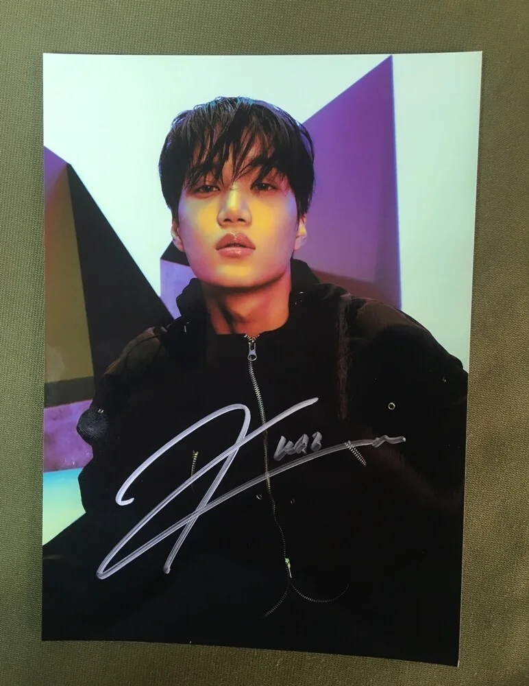 EXO KAI Autographed Signed Photo Autographs 4*6 K-POP 2023, image 4
