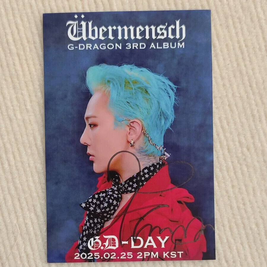 BIGBANG — G-DRAGON Hand Signed Photo KPOP BIGBANG Autographed Photograph 4*6 inches, изображение 4