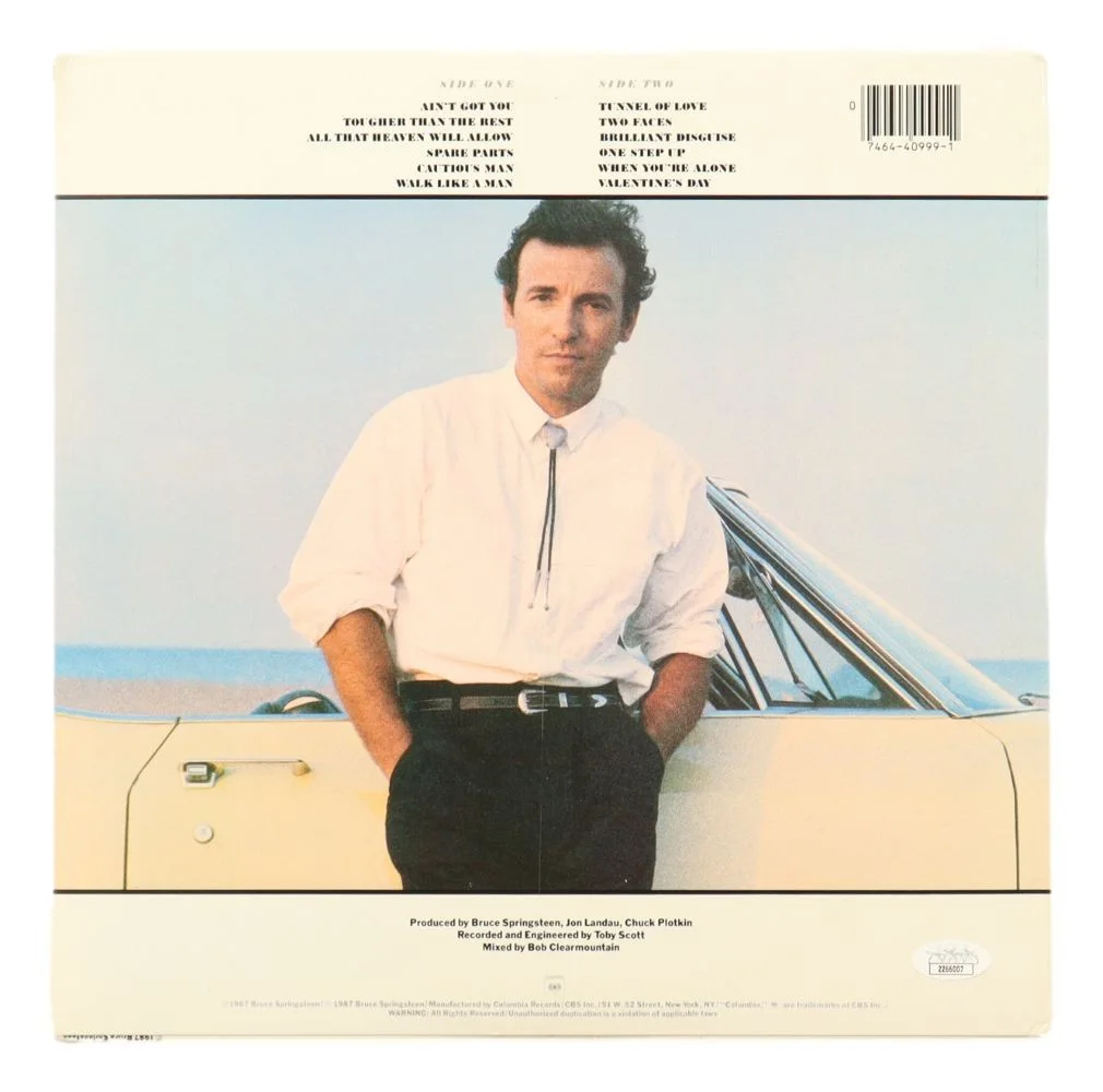 Bruce Springsteen — Bruce Springsteen Signed Tunnel Of Love Vinyl Record Cover JSA Hologram, изображение 2