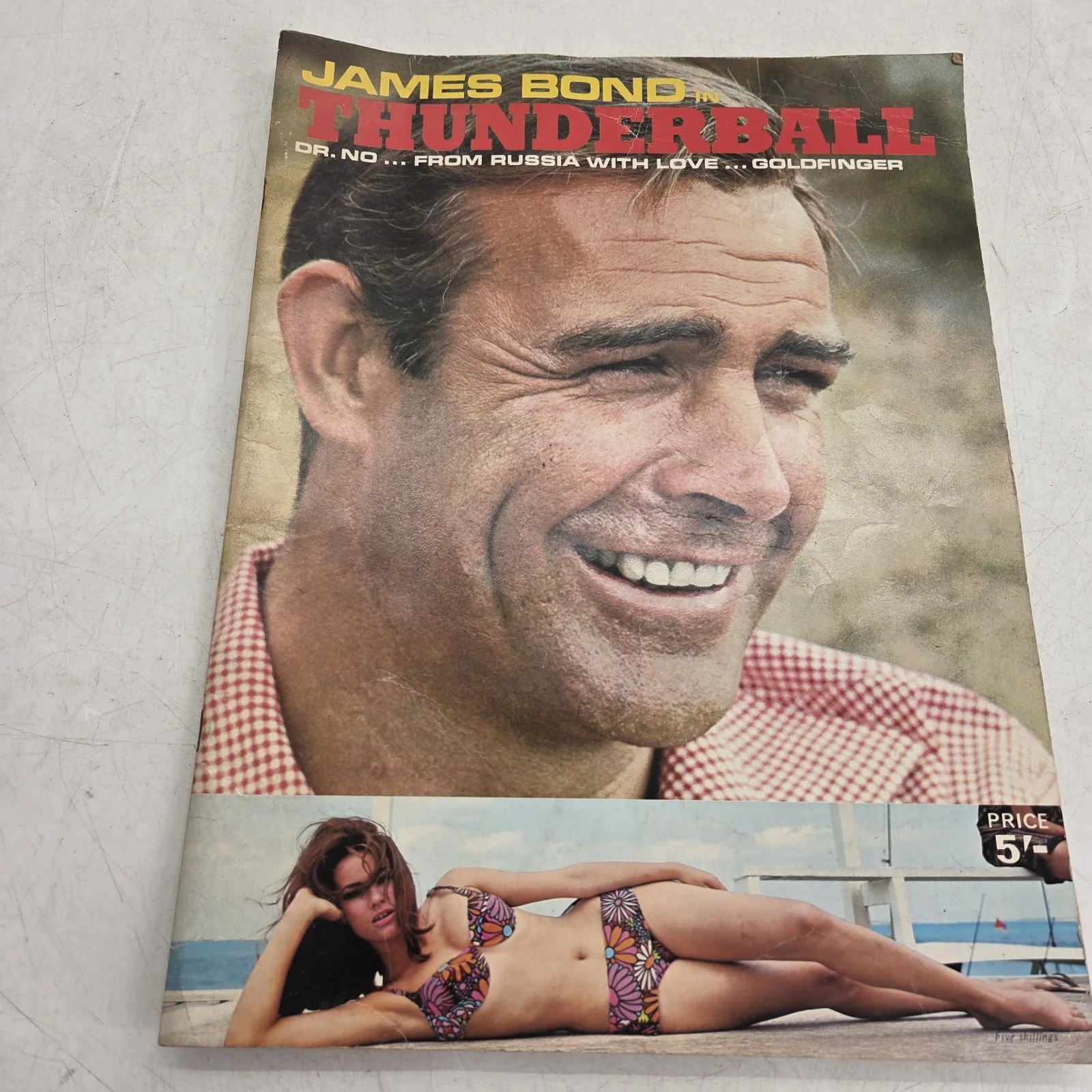 James Bond Thunderball Programme Film Premiere Brochure 1965 Sean Connery 007, изображение 4
