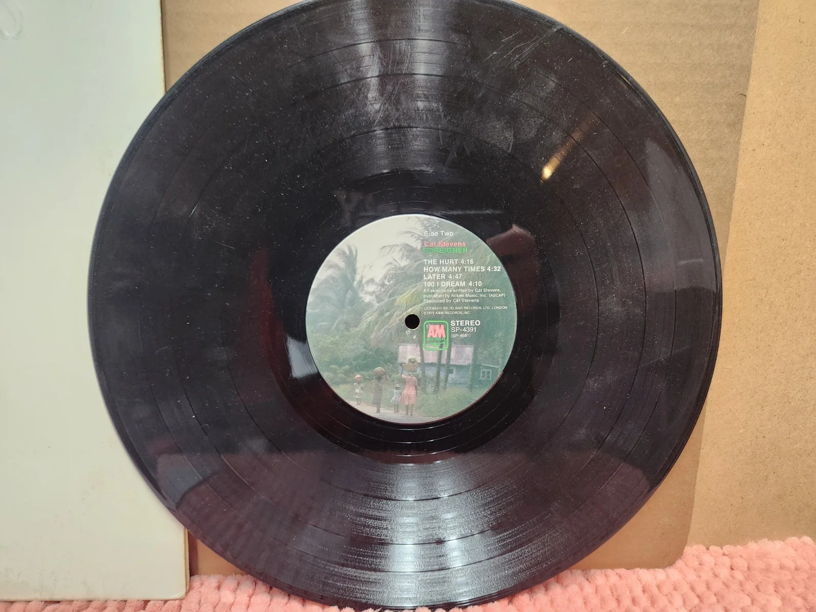 Yusuf Islam / Cat Stevens — Yusuf Islam AKA Cat Stevens SIGNED "Foreigner" Vinyl Album Cat Stevens AUTOGRAPH, изображение 5