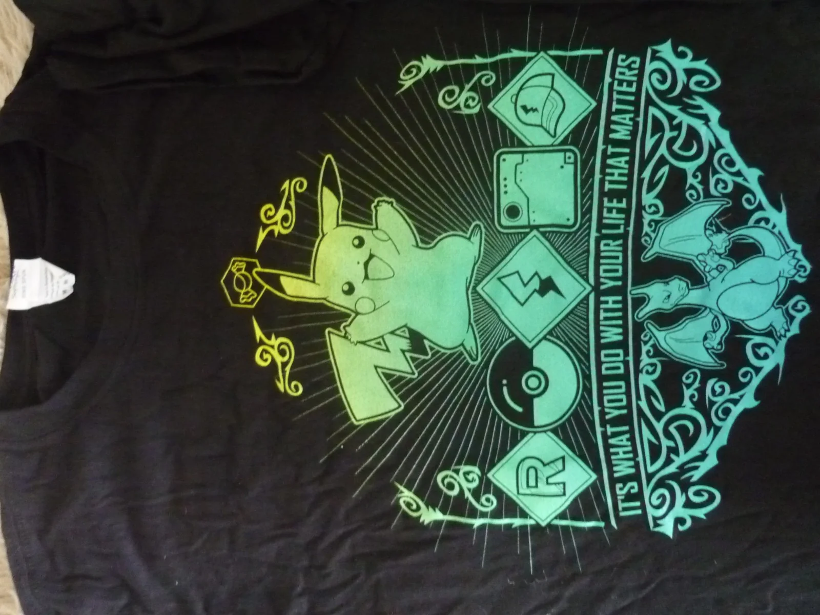 x2 tshirt bundle M medium geek gear gamecube pokemon its what you do with life, image 2