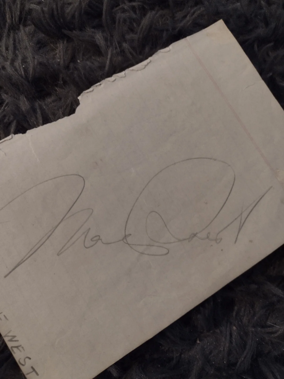 Mae West Autographed On Paper, image 3