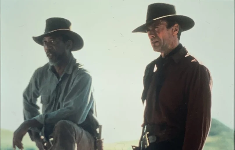 UNFORGIVEN Clint Eastwood Gene Hackman Morgan Freeman 1992 35mm Slides x4, image 3