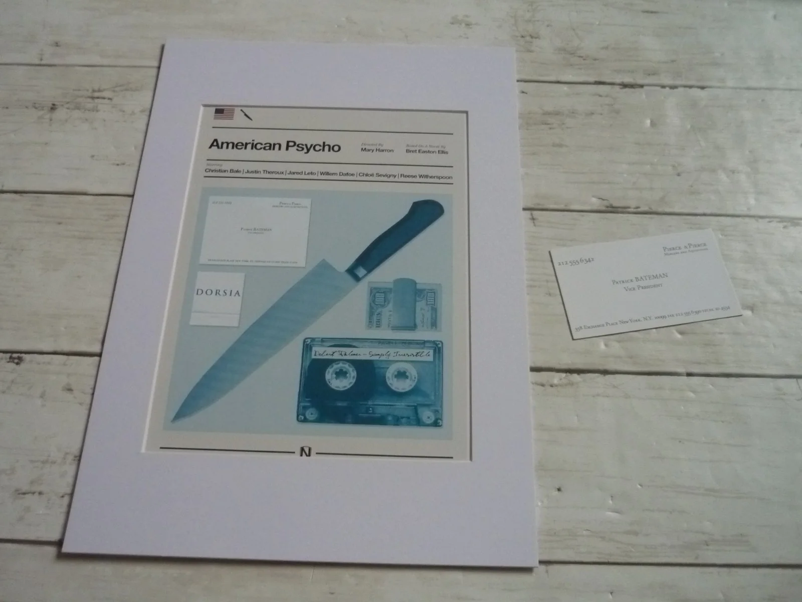 A4 ready Be framed american psycho patrick bateman tools trade set Business card, image 2