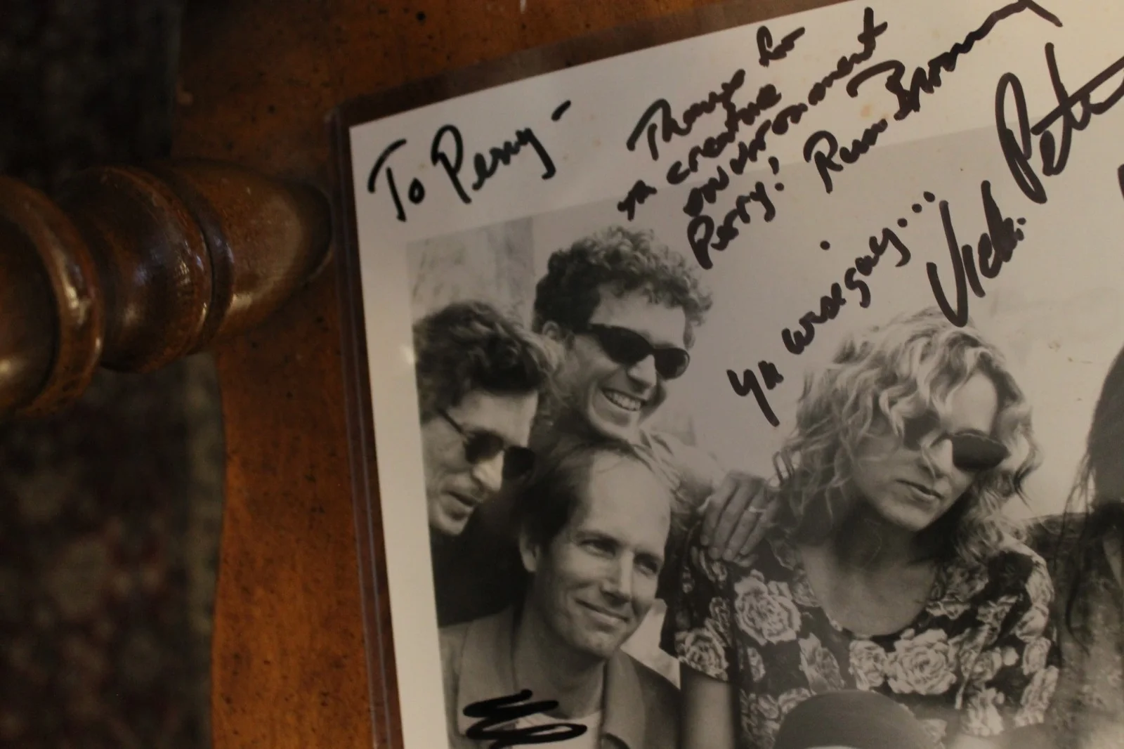 Continental Drifters Promo Photo ~ Signed & Inscribed by the Band w/ ephemera, image 2