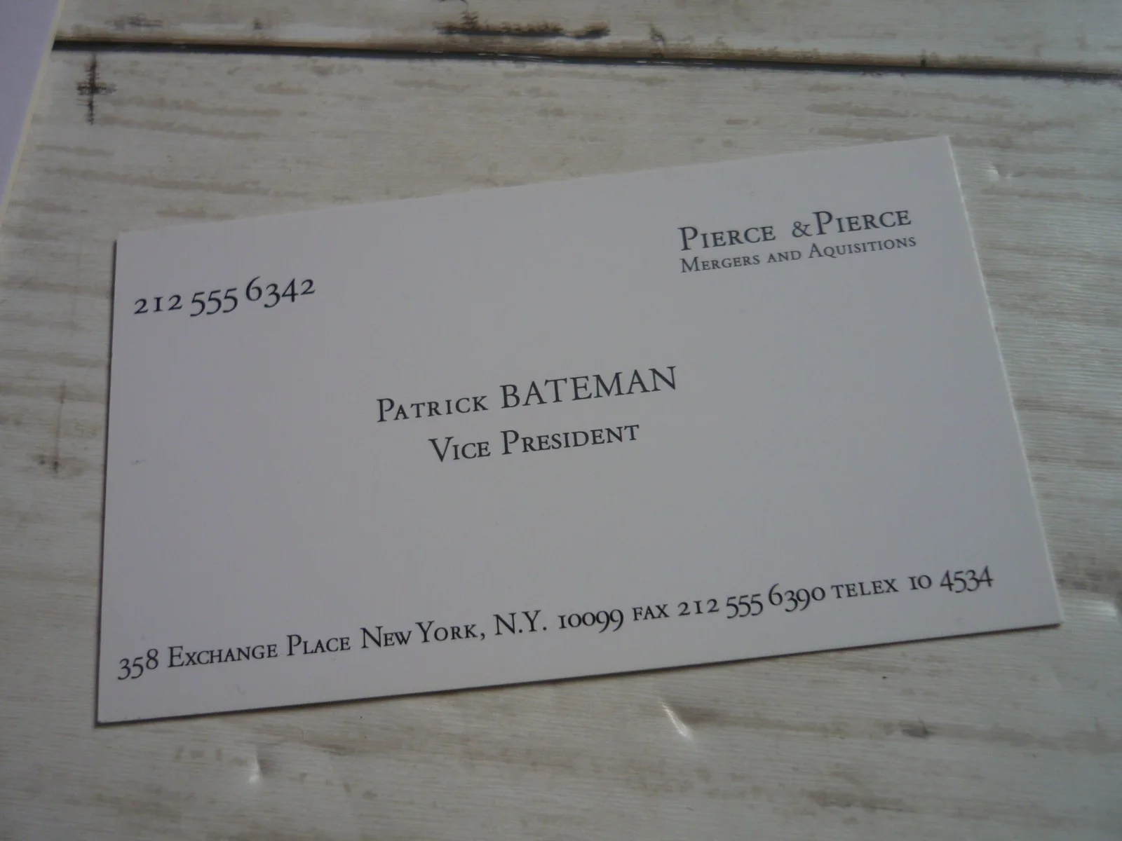 A4 ready Be framed american psycho patrick bateman tools trade + Business card, image 4
