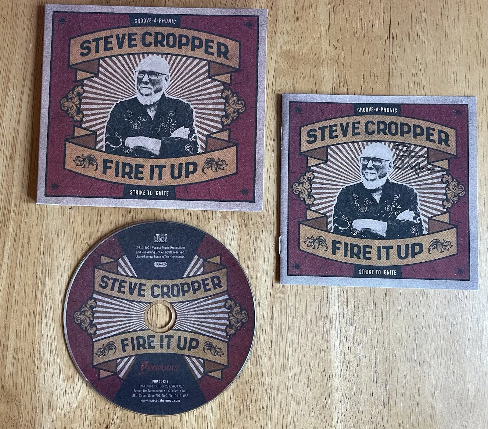 Booker T & The MG'S Steve Cropper Autographed Insert with Unsealed Fire It Up CD, изображение 5