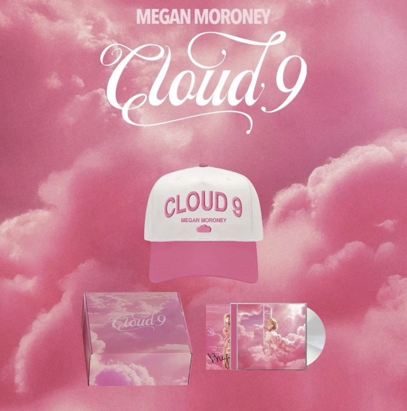 Megan Moroney Cloud 9 Box Set With Hat And Autographed Cd Signed, image 2