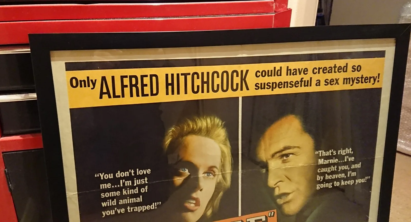 Original 1964 Marnie US Half Sheet Film Poster, Alfred Hitchcock, Superb Graphic, изображение 4