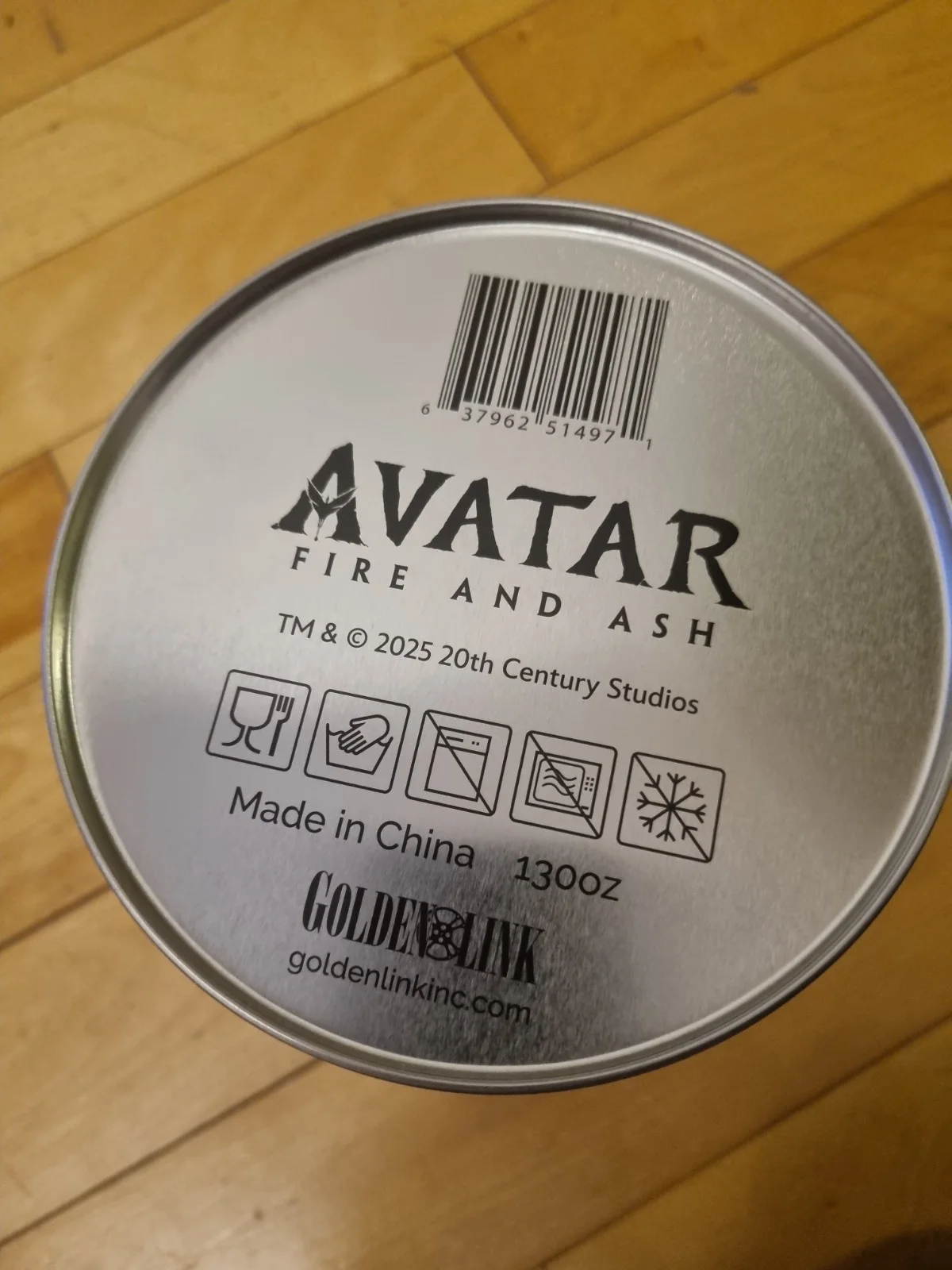 Avatar 3: Fire And Ash Jake Sully Cinema Exclusive Popcorn Bucket Tin Grey, image 4