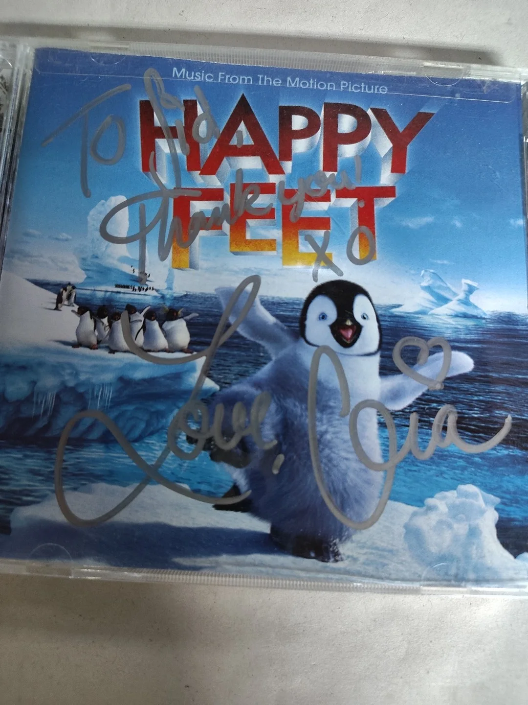 Happy Feet Animated Soundtrack CD Signed by Artist Gia Farrell Hit Me Up Single, изображение 2